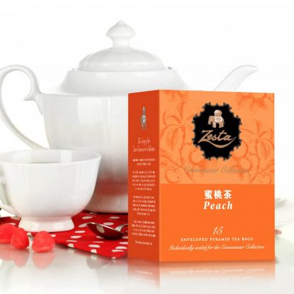 Peach Black Tea - 15 Pyramid Tea Bags